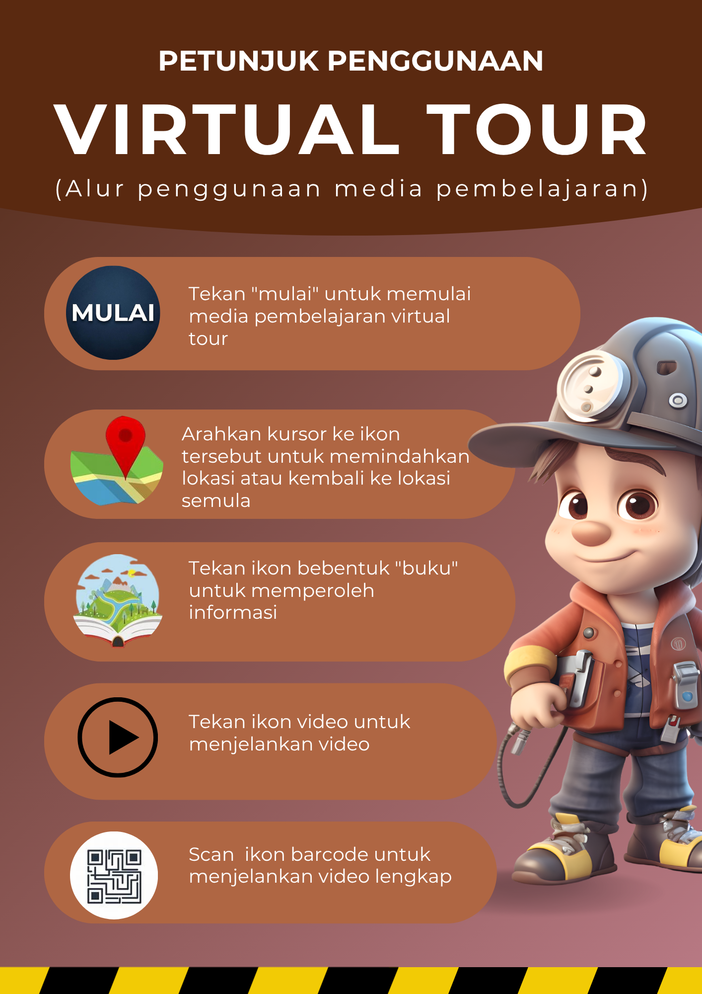 Petunjuk penggunaan Virtual Tour